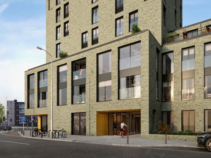 Tweede impressie van de kop van de Edisonstraat