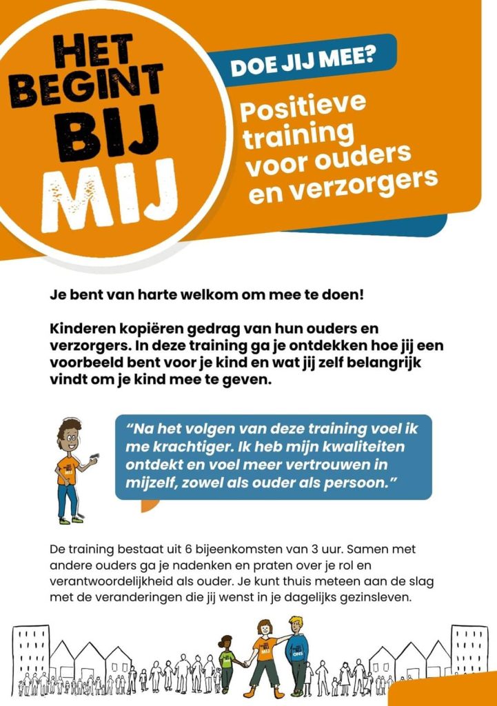Workshop voor ouders en opvoeders ‘Het begint bij mij’