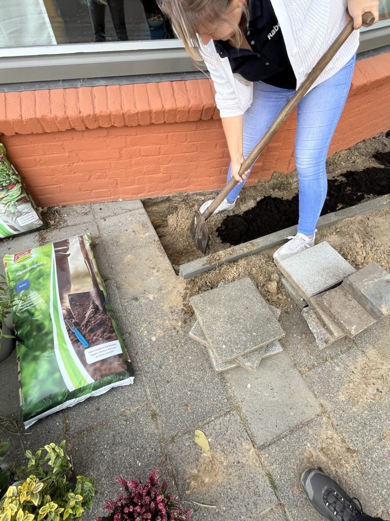 Tegels wippen voor meer groen